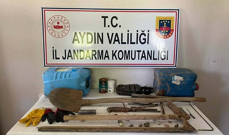 SİT alanında kaçak tarihi eser kazısına baskın: Gözaltılar var!