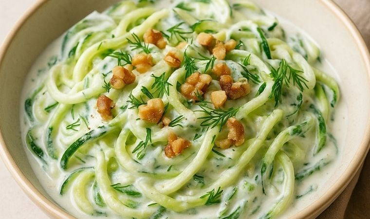 Makarnanın enfes değişimi: Yoğurtlu Kabak Spagetti Tarifi