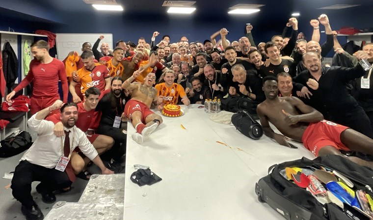 Galatasaray'dan pastalı derbi kutlaması: 'İyi ki doğdun başkan'
