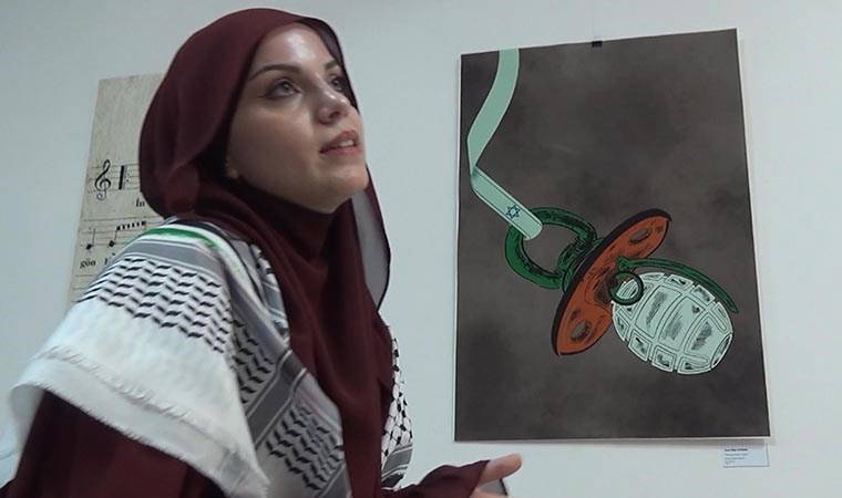Emzik, biberon ve çıngıraklarla Gazze'deki çocuk ölümlerine dikkat çektiler