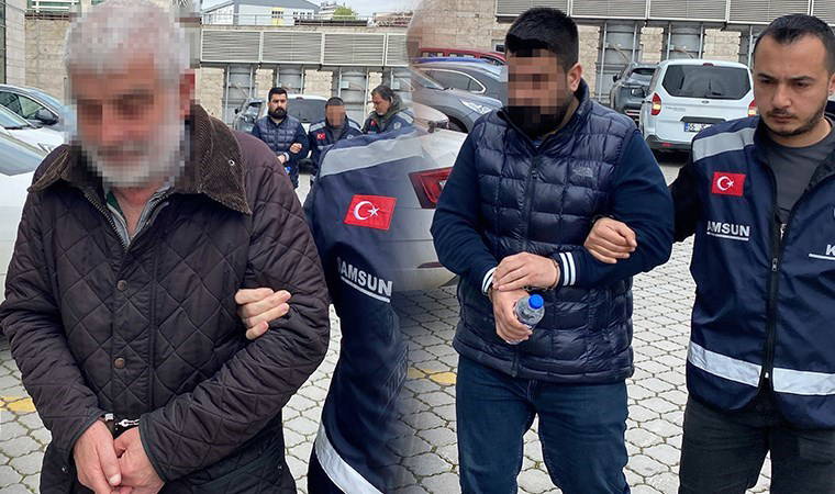 Samsun'da baba ve oğluna 'tefecilik' iddiasıyla gözaltı