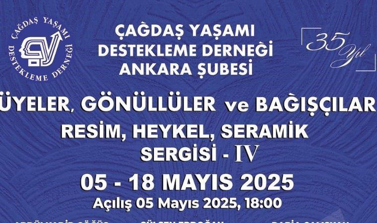 Çankaya Belediyesi ile ÇYDD’den sergi işbirliği: Elde edilen gelir öğrencilere burs olacak