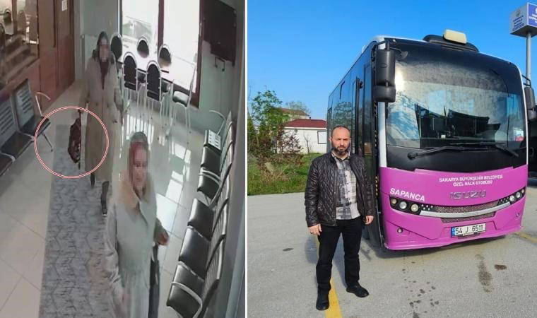 Halk otobüsünde unutulan altın dolu çantayı sahibine teslim etti