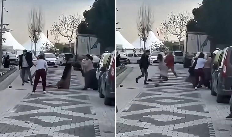 Kameraya yansıdı: Sultangazi'de komşular arasında kavga!