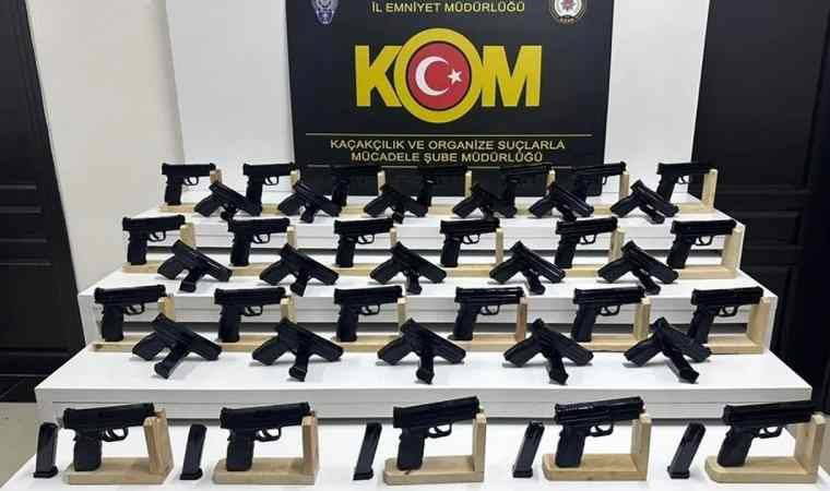 Mersin'de 44 ruhsatsız tabanca ele geçirildi