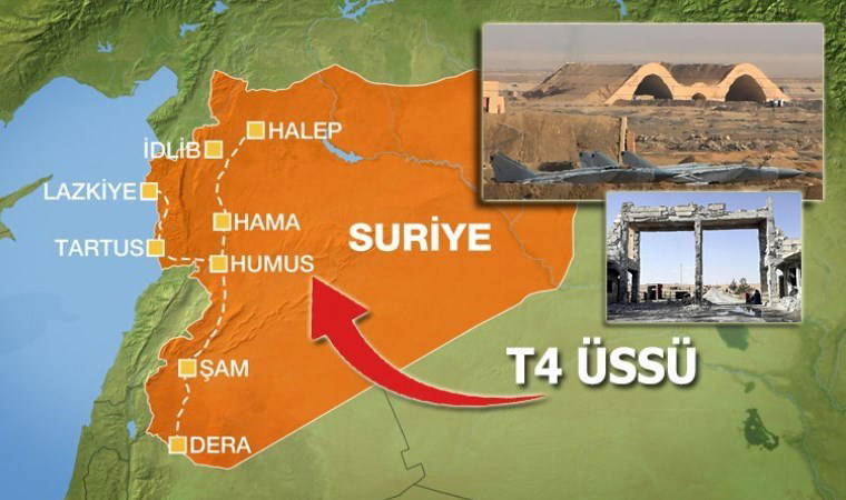 İsrail'in vurduğu T4 Hava Üssü görüntülendi