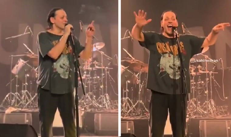 Duman'ın solisti Kaan Tangöze'den sahnede 'iktidar' eleştirisi: Saddam'ın Irak'ı mı? Esad'ın Suriye'si mi? Anlayamadık gitti, böyle miydi bu ülke?