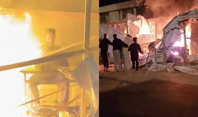 İsrail'den basın çadırına hava saldırısı: Gazeteci diri diri yandı