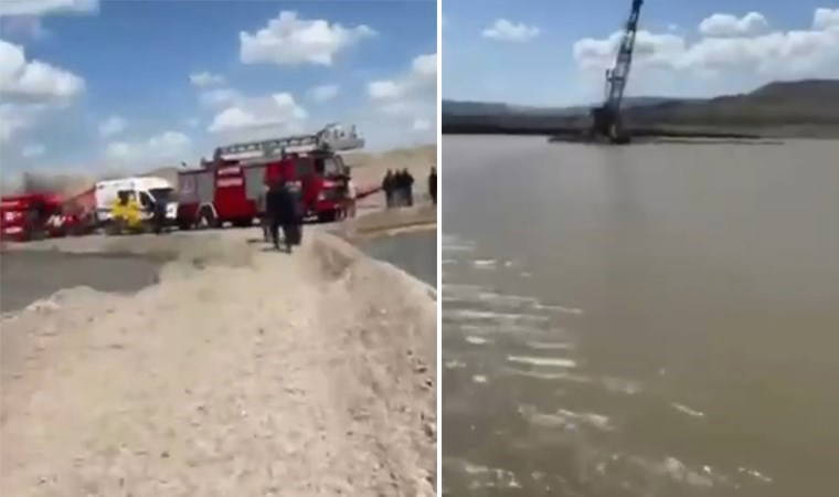 Kum ocağında çalışırken nehre düşen 17 yaşındaki Mehmet, kayboldu