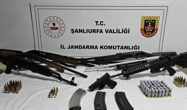 Şanlıurfa’da ruhsatsız silah operasyonu: Çok sayıda mühimmat ele geçirildi