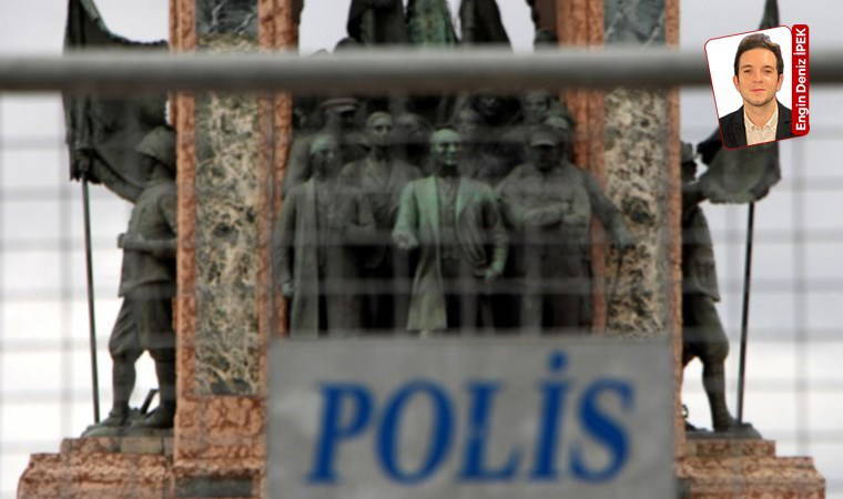 İBB’ye yönelik operasyonlardan sonra Şişli ve Taksim’deki yoğun polis önlemleri sürüyor