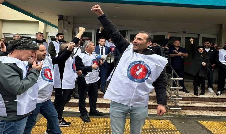 Dokuz Eylül’de sağlık işçileri haklarını arıyor