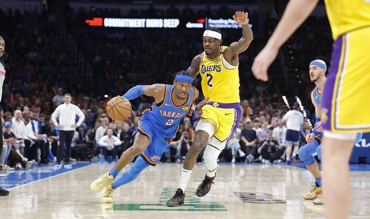 Gilgeous-Alexander yıldızlaştı: Thunder, Lakers'ı devirdi!