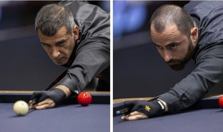 Tayfun Taşdemir ve Berkay Karakurt, 3 bant bilardoda Avrupa şampiyonu oldu