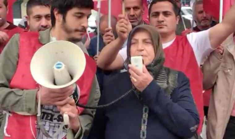 BİRTEK-SEN Genel Başkanı Mehmet Türkmen ev hapsi nedeniyle 1 Mayıs'a katılamadı: Annesi alana çıktı