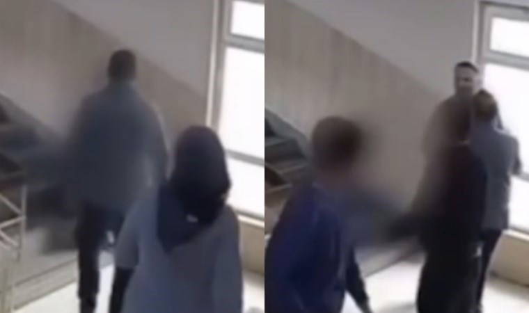 14 yaşındaki çocuğu darbetti!