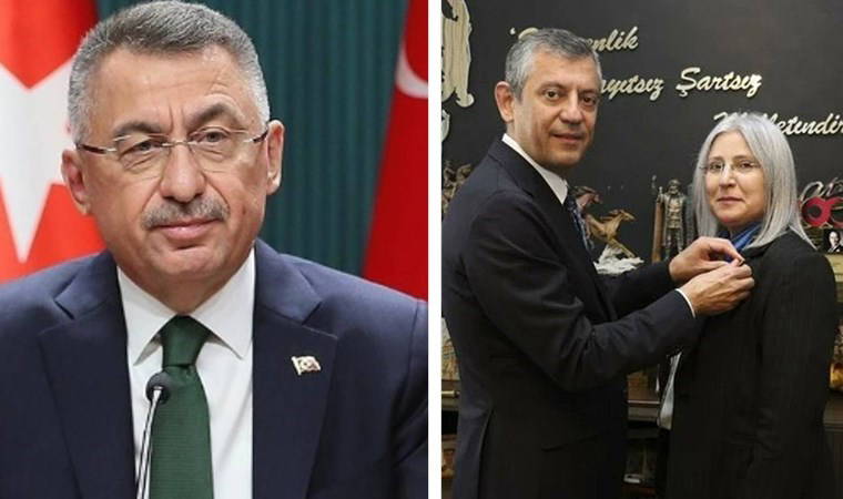 Fuat Oktay’ın eski eşi Bedriye Şahinbaş, CHP'ye katıldı: Rozetini Özgür Özel taktı