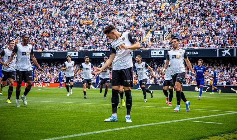 Valencia'dan Getafe karşısında net galibiyet