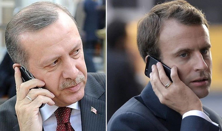 Erdoğan'dan Macron ile telefon görüşmesi