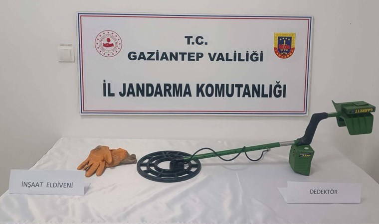 Gaziantep'te 'kaçak kazıya' suçüstü: 3 şahıs yakalandı