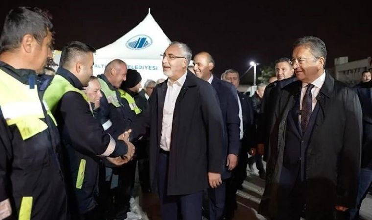 Işıkhan, işçiyi yumruklayan başkanla 1 Mayıs kutlaması yaptı