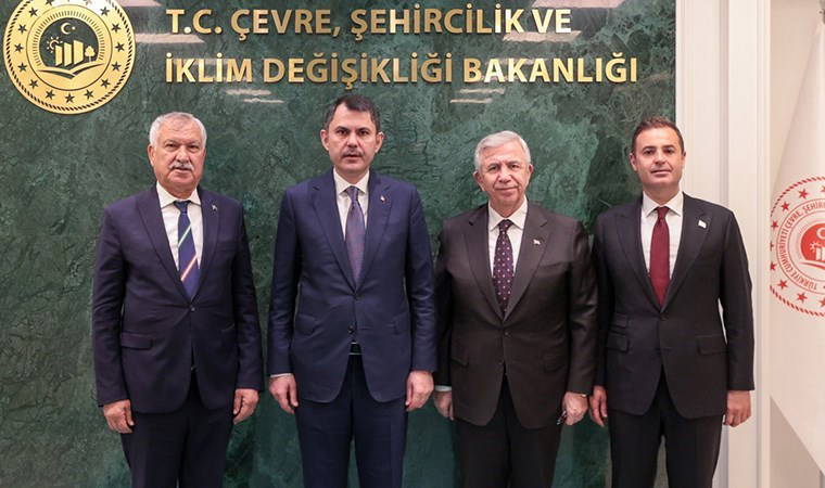Ankara'da dikkat çeken zirve: Bakan Murat Kurum, Mansur Yavaş ve iki CHP'li başkanla bir araya geldi