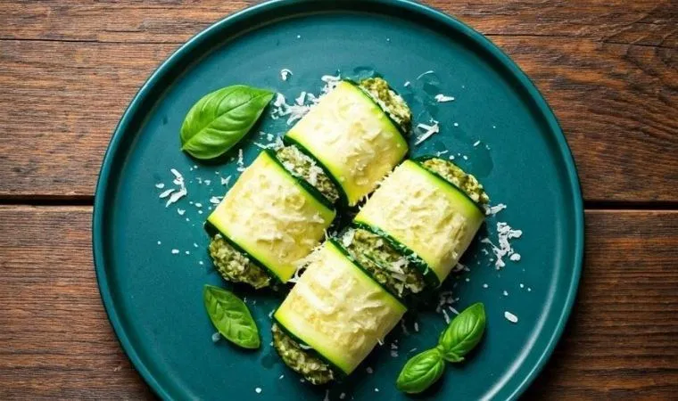 Çok pratik ve lezzetli: Pesto soslu kabak rulo tarifi