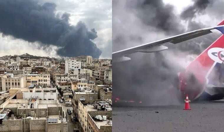Yemen'in ana havaalanı devre dışı kaldı