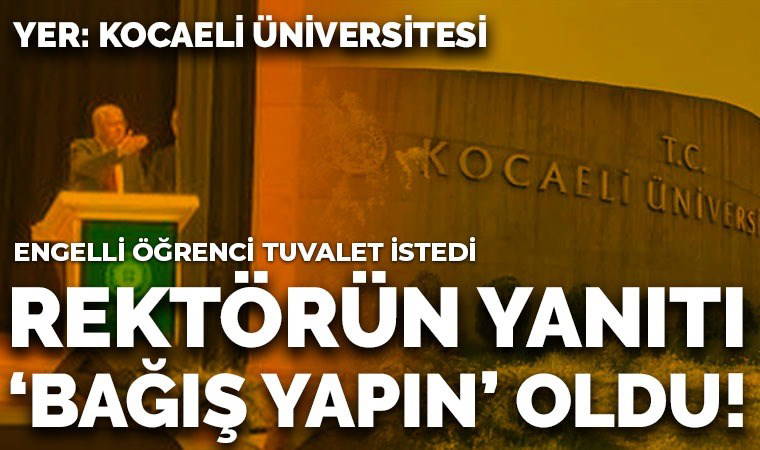 'Bağış topla, engelli tuvaleti yaptıralım'