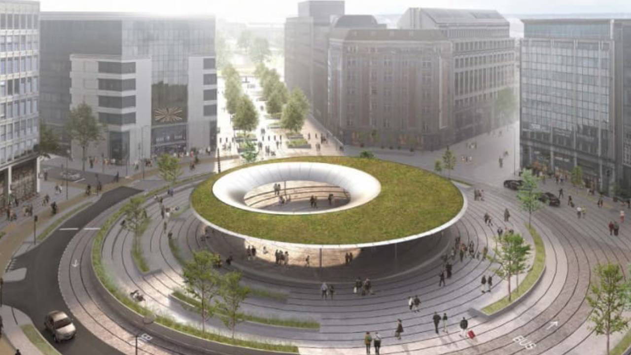 Açılmadan kapanan şemsiye