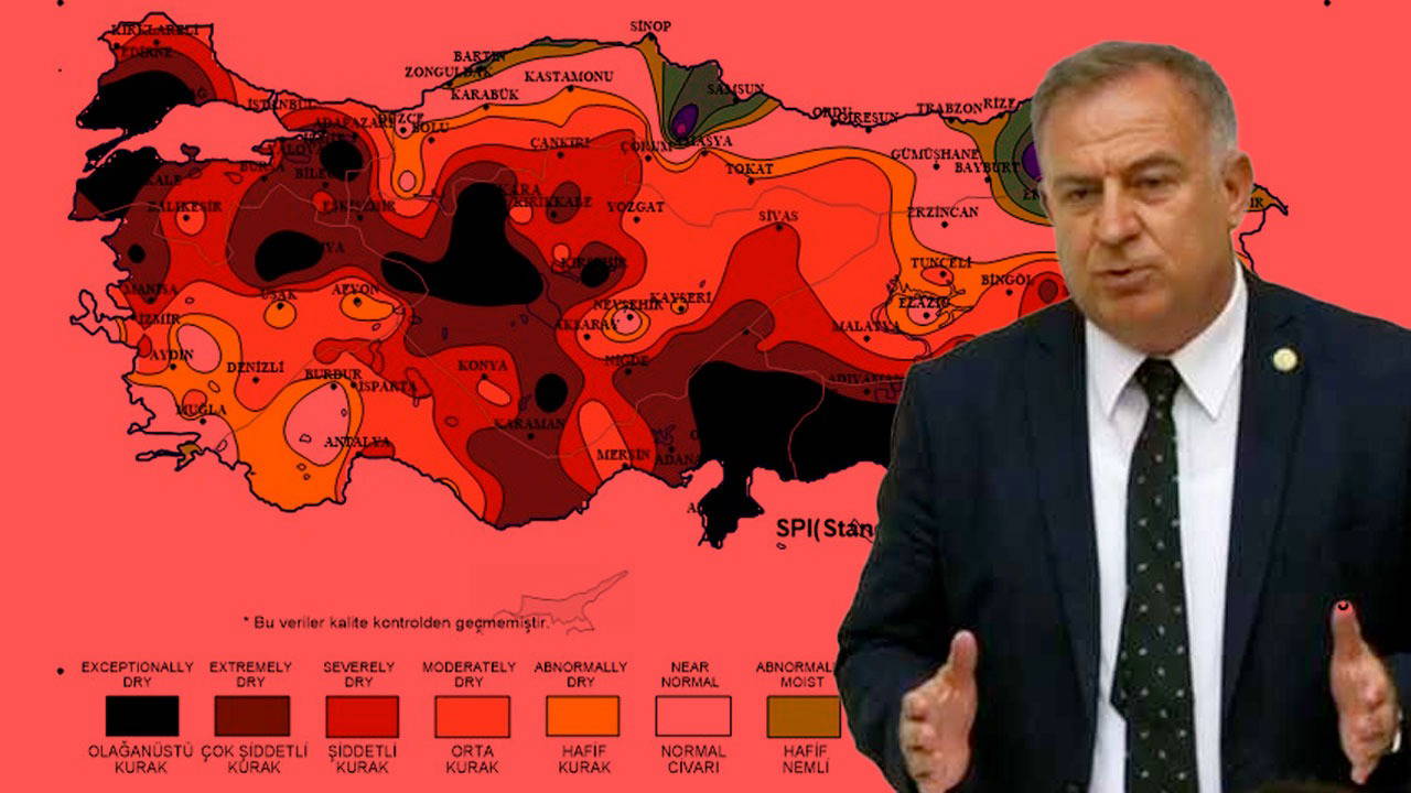 İşte 12 aylık kuraklık haritası
