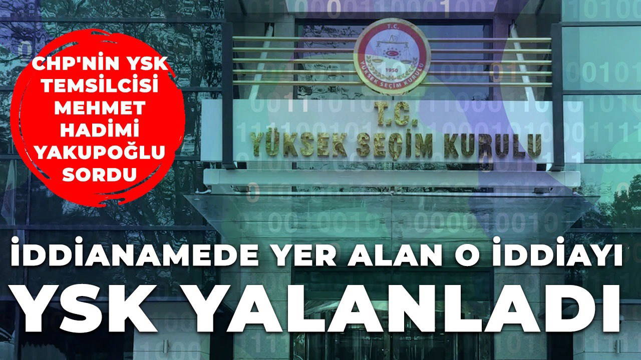 'YSK artık hukuk devleti adına tek temsilci'