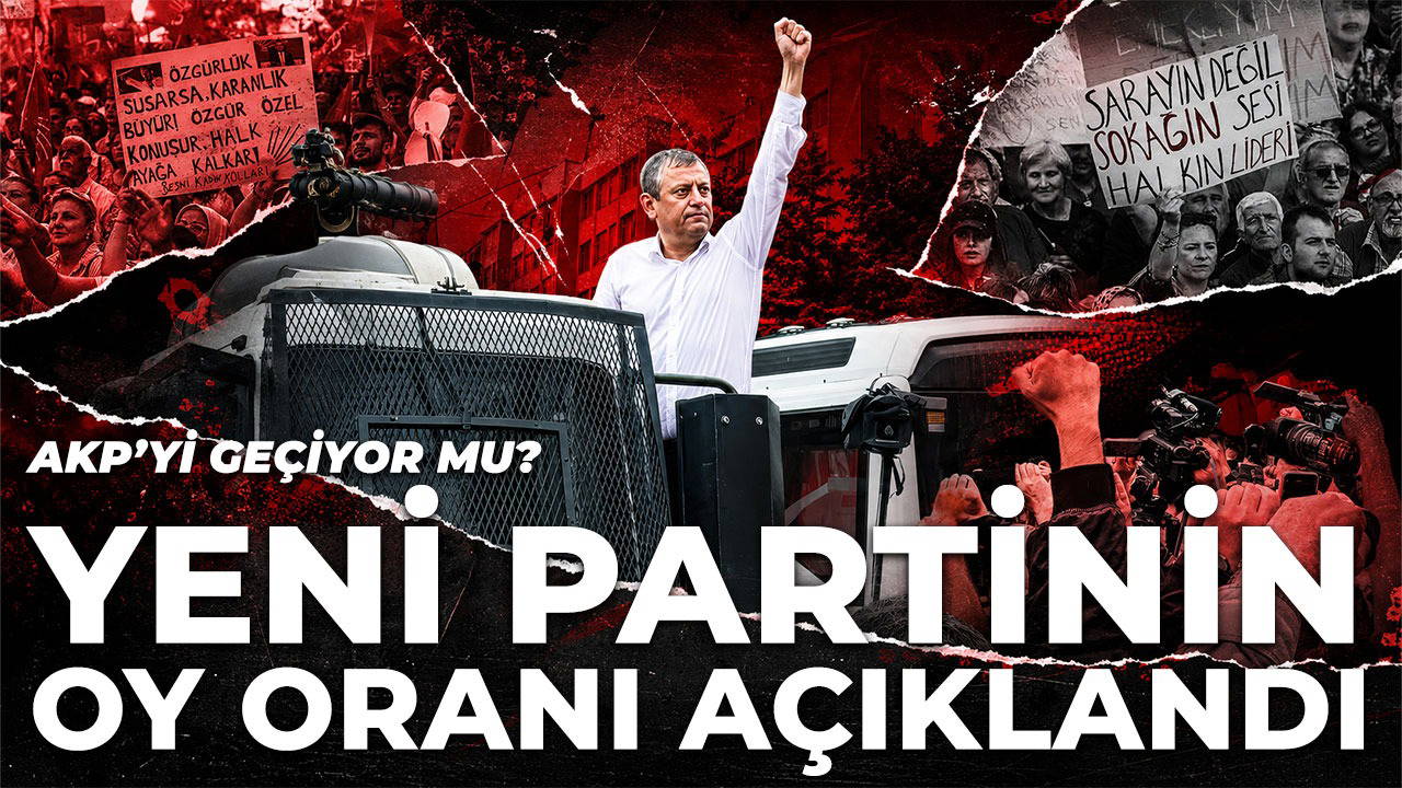 'Yeni parti'nin oy oranı belli oldu