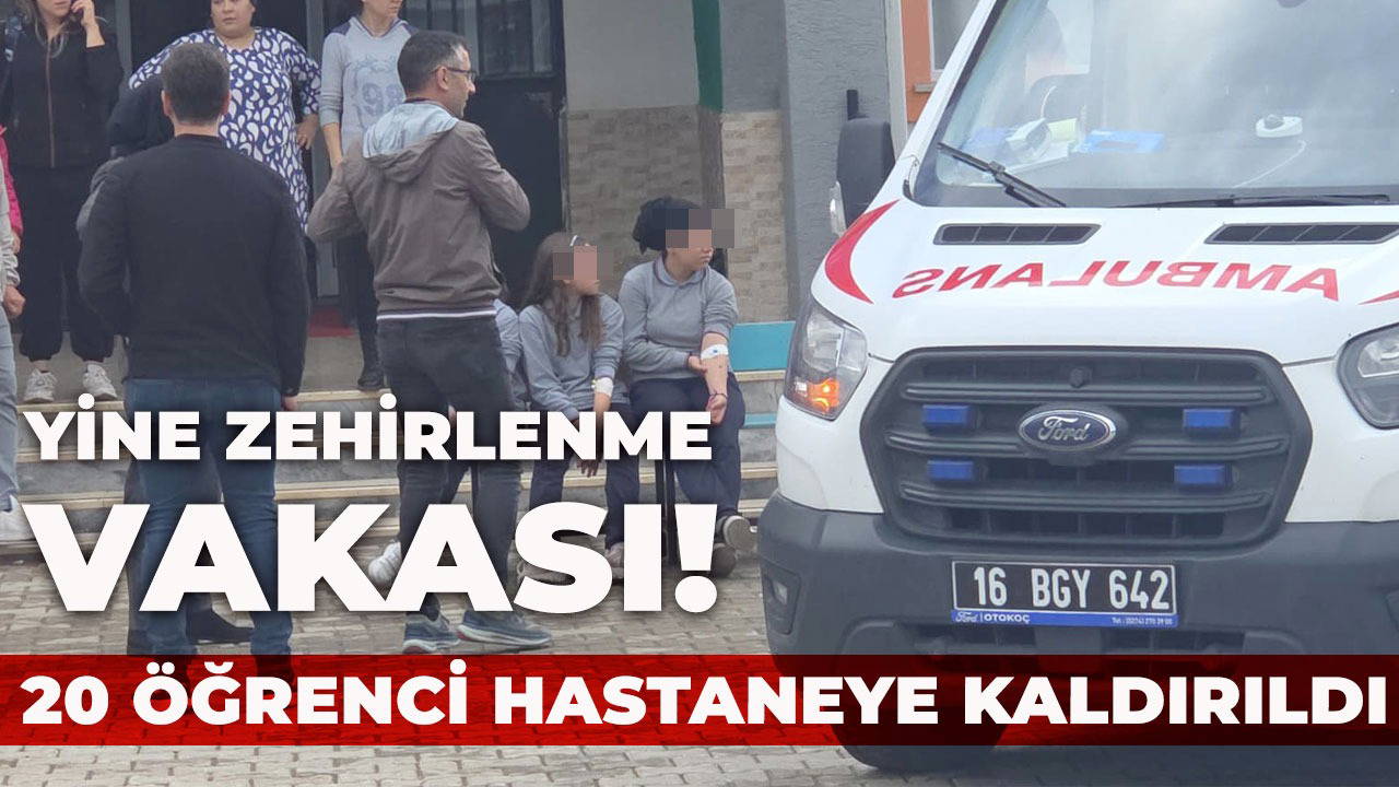 Şinitzel ve makarna yiyen 20 öğrenci hastaneye kaldırıldı!