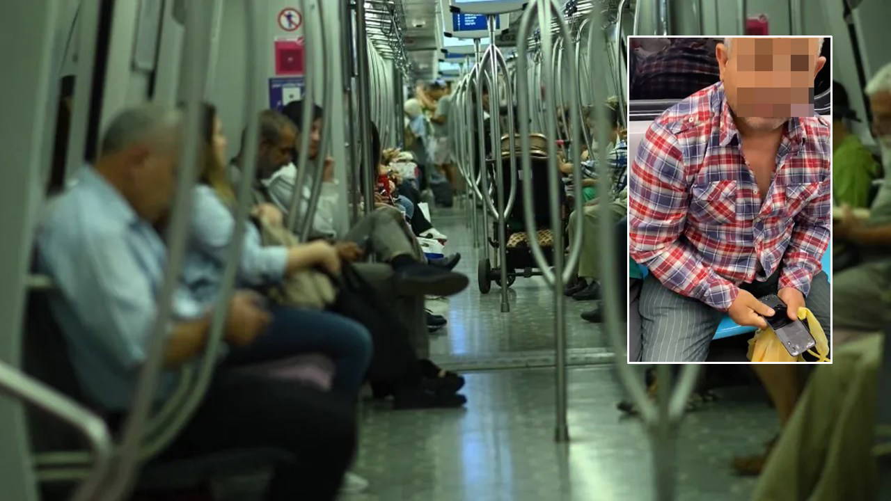 Metroda taciz iddiası: Fark edilince telefonunu kırdı!