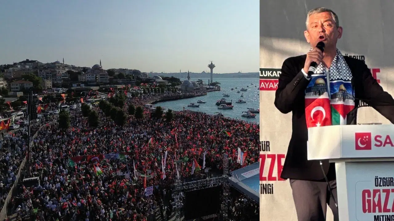 Saadet'ten Üsküdar'da Gazze Mitingi
