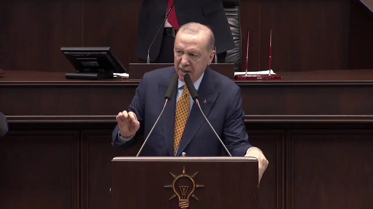 Erdoğan grup kürsüsünde İsrail'e yanıt verdi: 'Gerekirse toprağın altında şereflice yatarız'