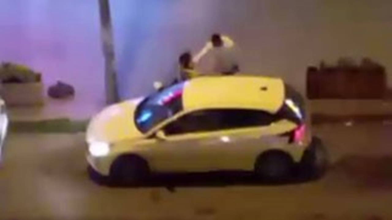 Esenyurt'ta darbettiği kadını zorla araca bindirdi!