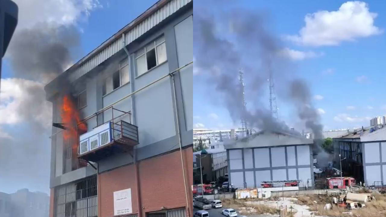 Son dakika... İstanbul'da sanayi sitesinde korkutan yangın!