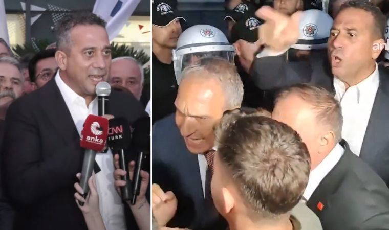 Polis ile partililer arasında tartışma çıktı