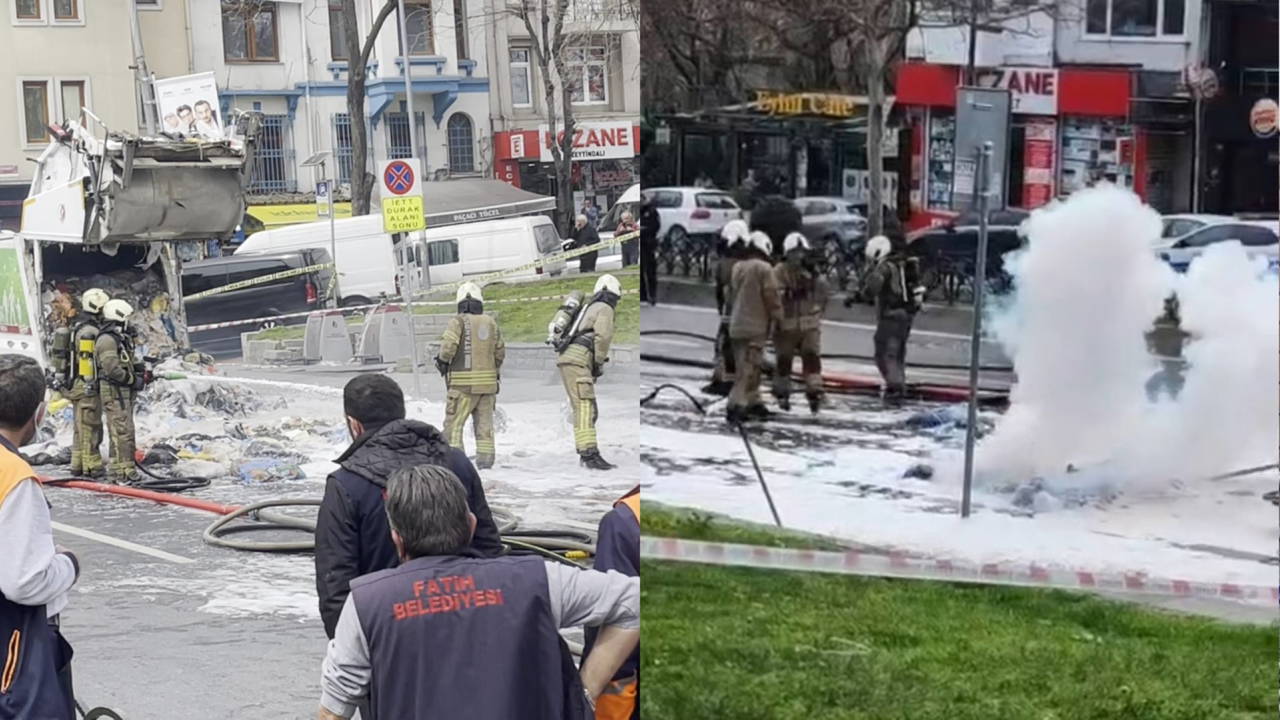 İstanbul'da çöp kamyonunda patlama!