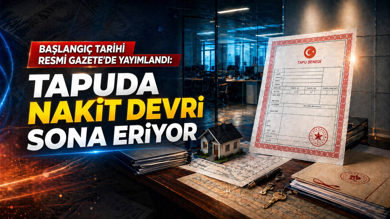 Tapuda nakit devri sona eriyor