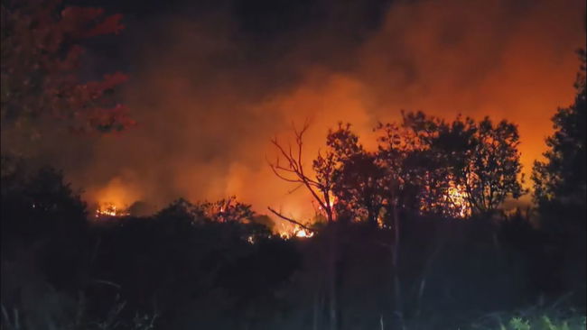 Rüzgarın etkisiyle alevler yeniden yükselmişti