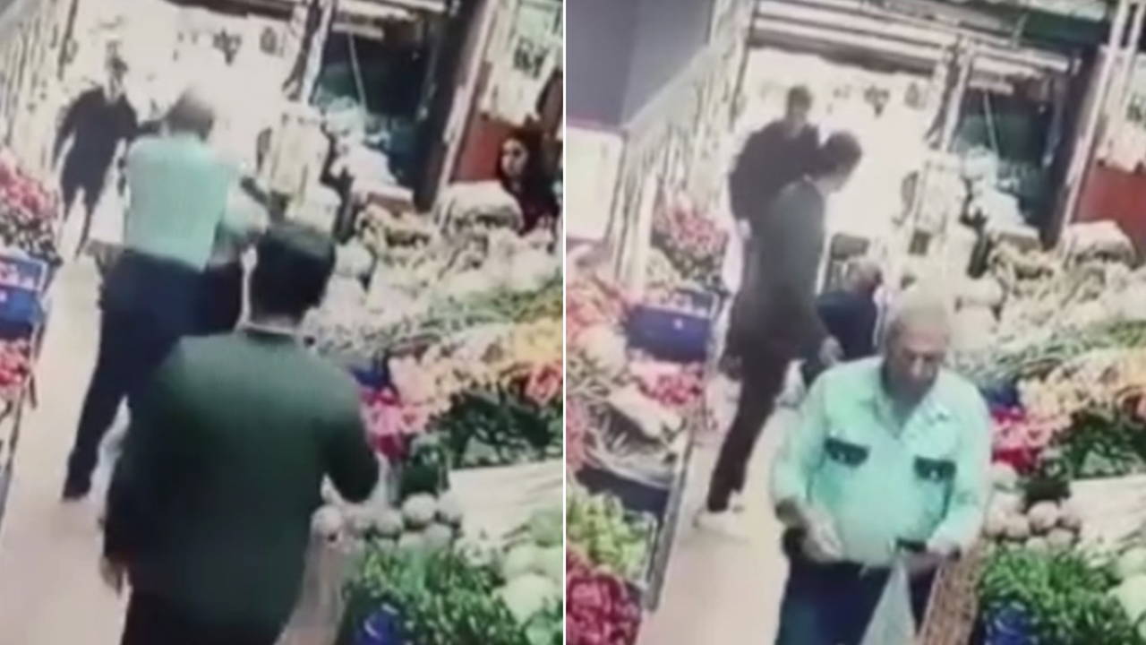 Markete köpeğiyle giren kadına yumrukla saldırdı: Kulak zarı patladı!