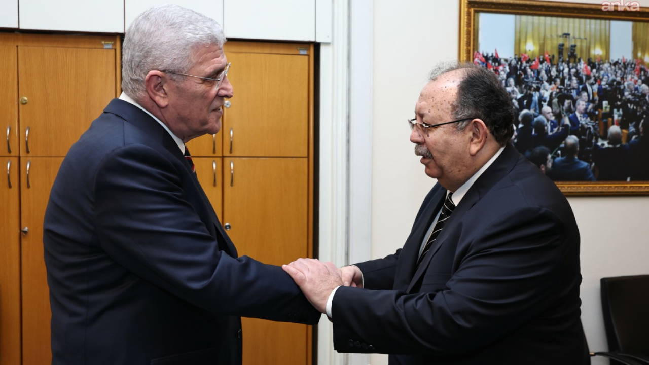 Müsavat Dervişoğlu, YSK Başkanı Ahmet Yener ile TBMM'de bir araya geldi