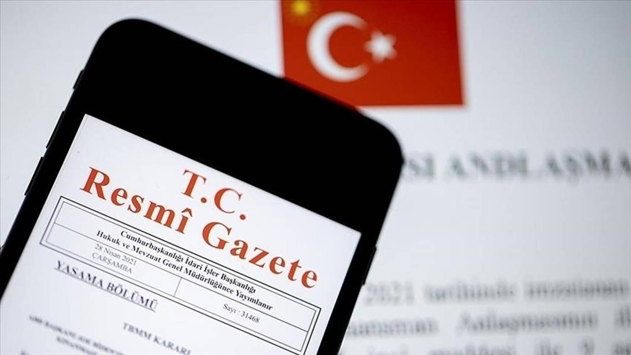 Resmi Gazete'de yayımlandı