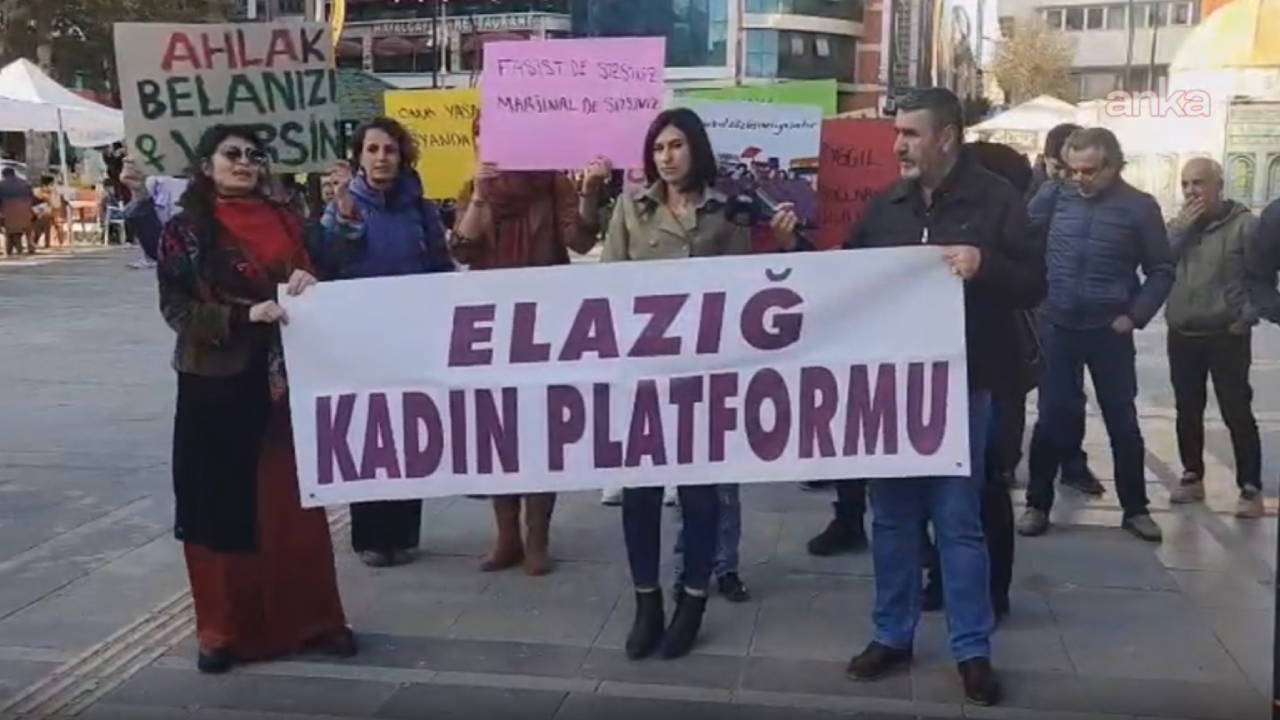Elazığ Kadın Platformu'ndan '11. Yargı Paketi' protestosu