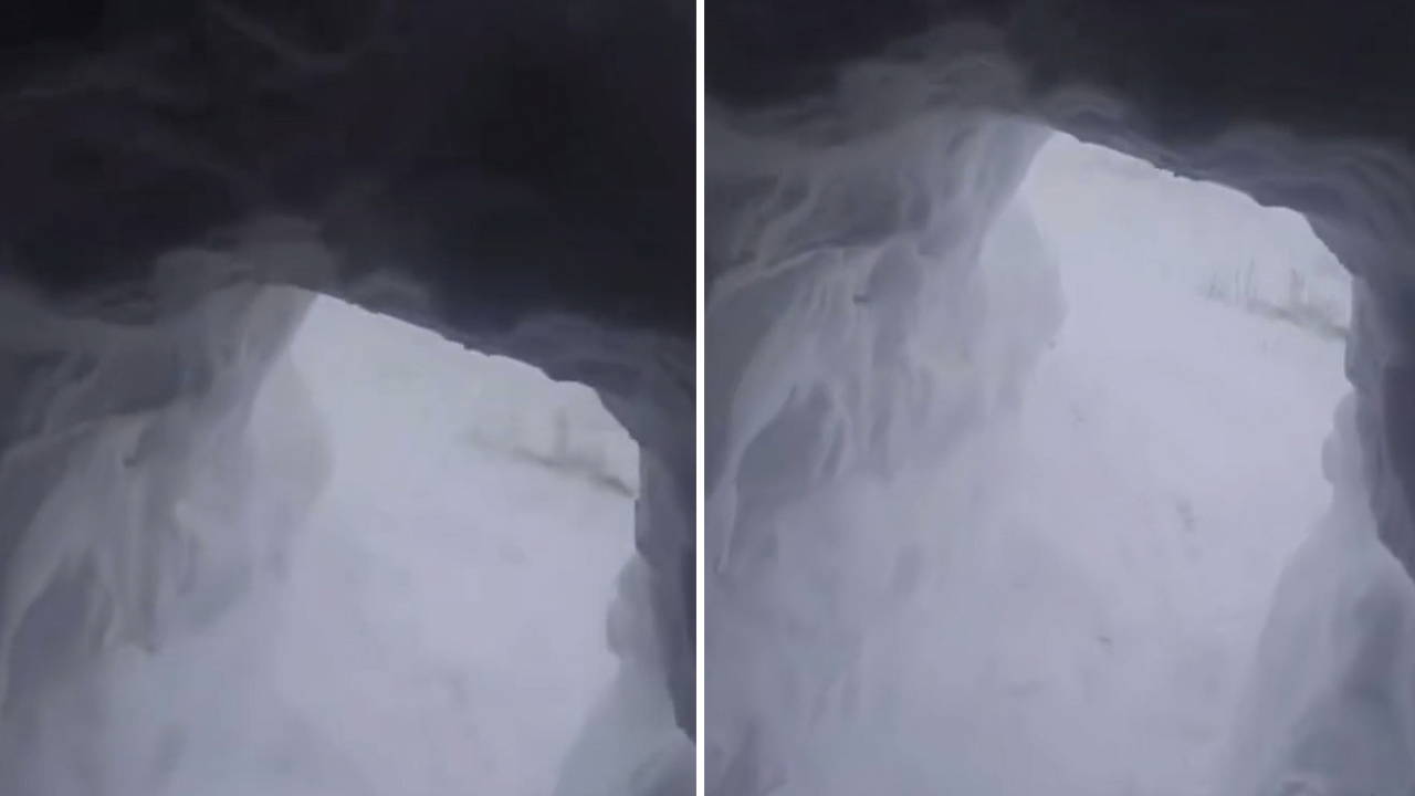 Kars’ta kar esareti: Kapılar kapandı, evlere tünellerle giriliyor!