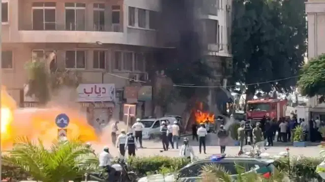 Son dakika: Şam'da Macron'un kaldığı otelin yakınında patlama