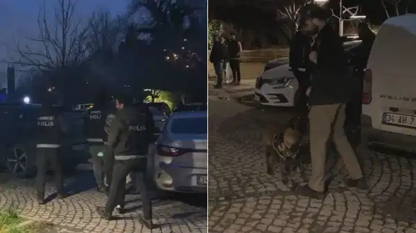 Çok sayıda polis ekibi yer aldı